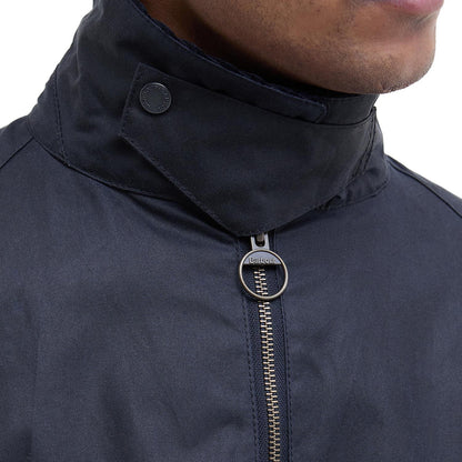 Barbour Short Bedale Wax Jacket Navy  - MWX2205NY92