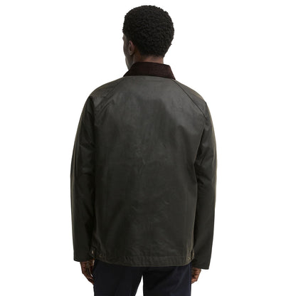 Barbour Short Bedale Wax Jacket Olive  - MWX2205OL71