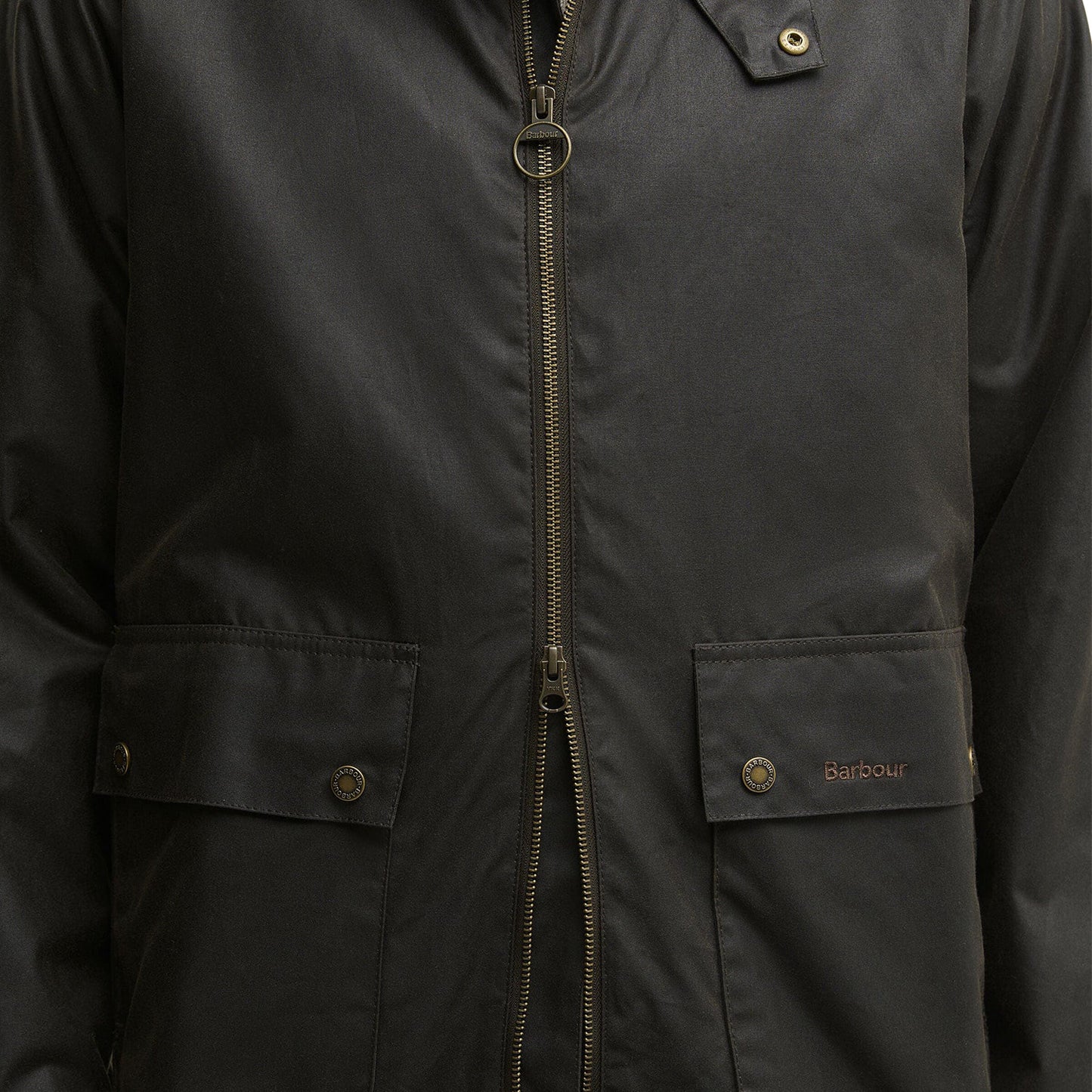 Barbour Short Bedale Wax Jacket Olive  - MWX2205OL71