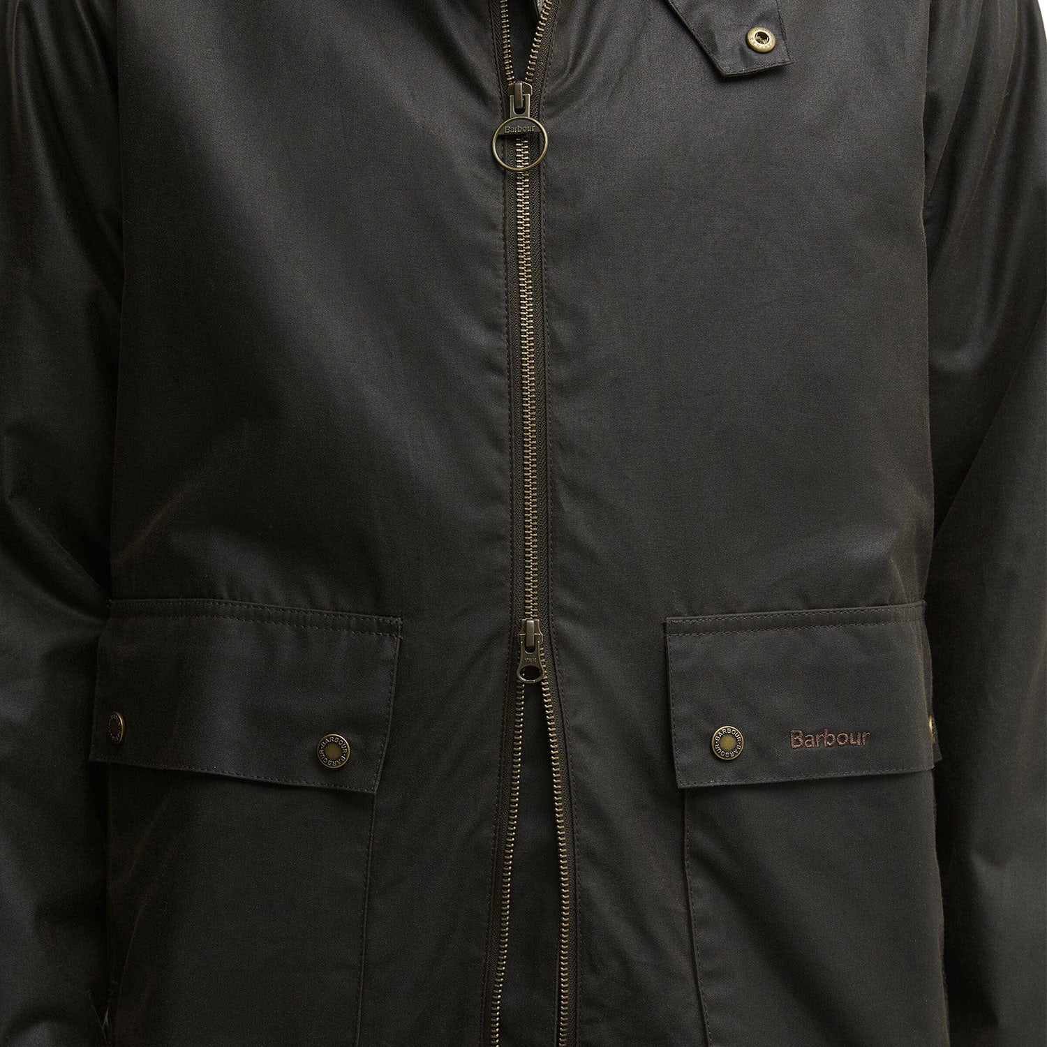 Barbour Short Bedale Wax Jacket Olive  - MWX2205OL71