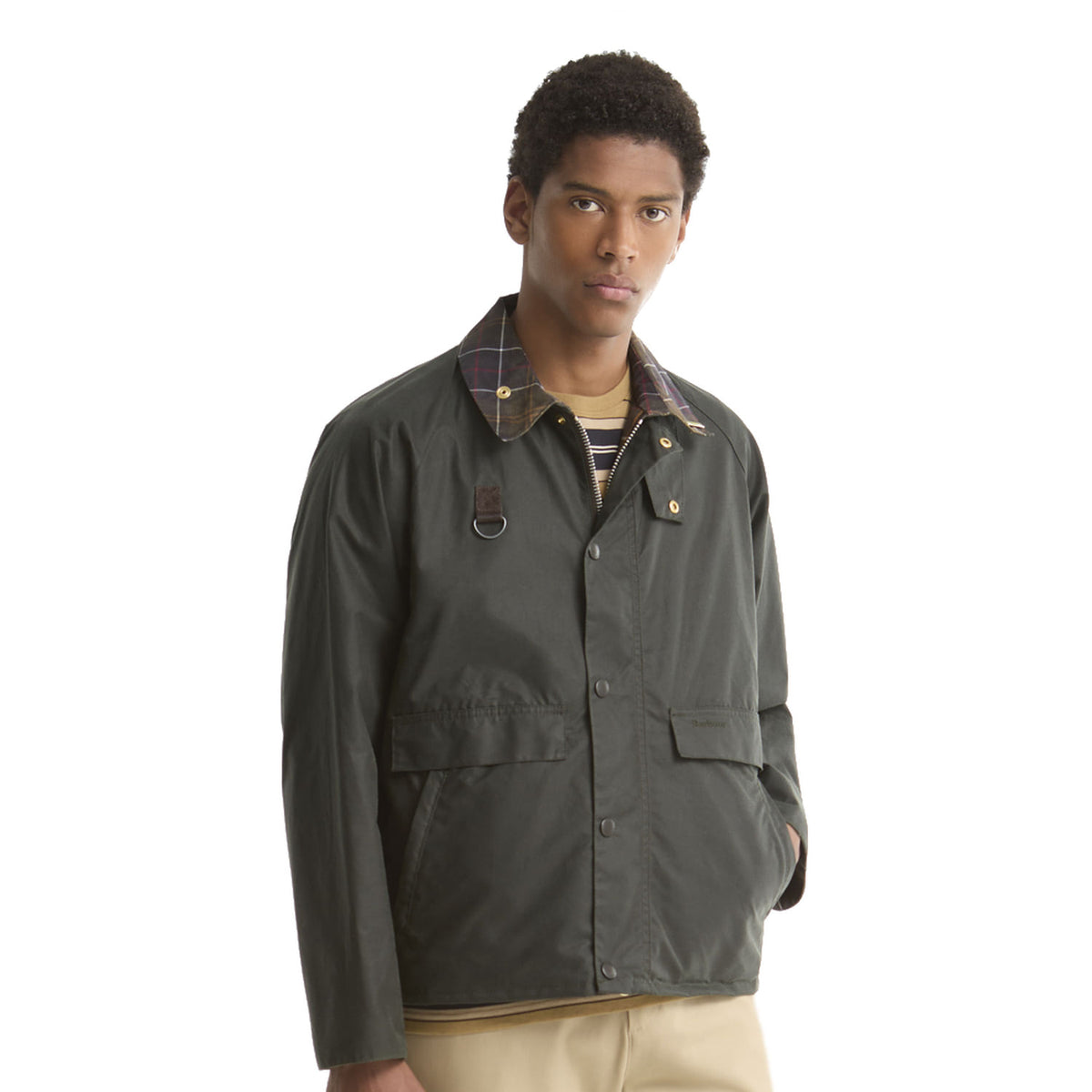 Barbour Icons Spey Wax Jacket Sage  - MWX2584SG51