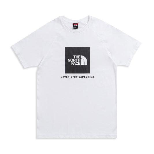 The North Face S/S Raglan Red Box Tee TNF White/TNF Black  - NF0A3BQOFN41