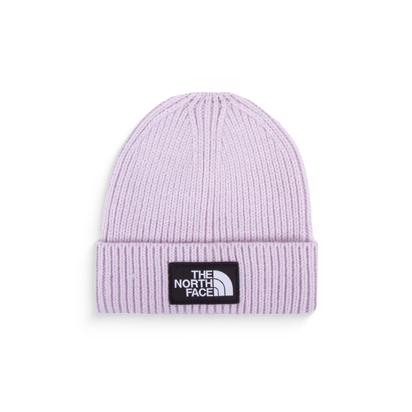 The North Face Logo Box Cuffed Beanie Lavender Fog  - NF0A3FJX6S11