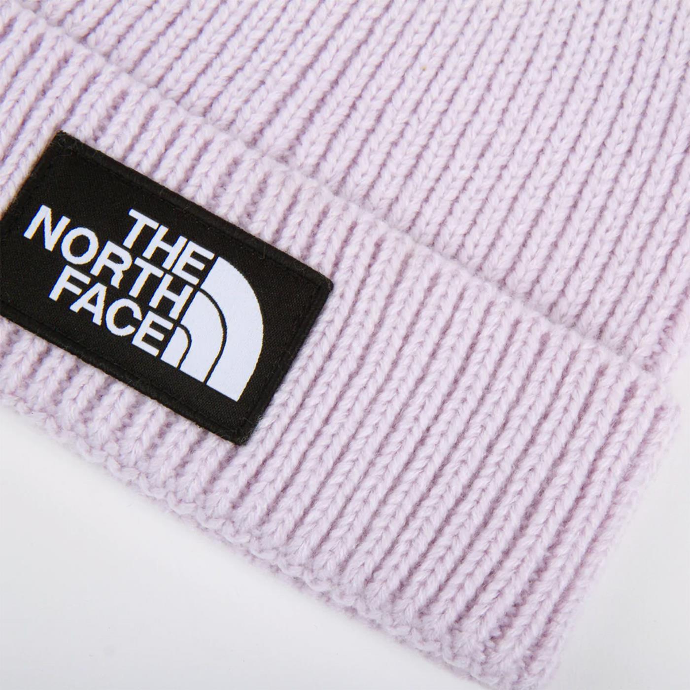 The North Face Logo Box Cuffed Beanie Lavender Fog  - NF0A3FJX6S11