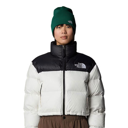 The North Face Nuptse Short Jacket White Dune/NF Black  - NF0A5GGEROU1