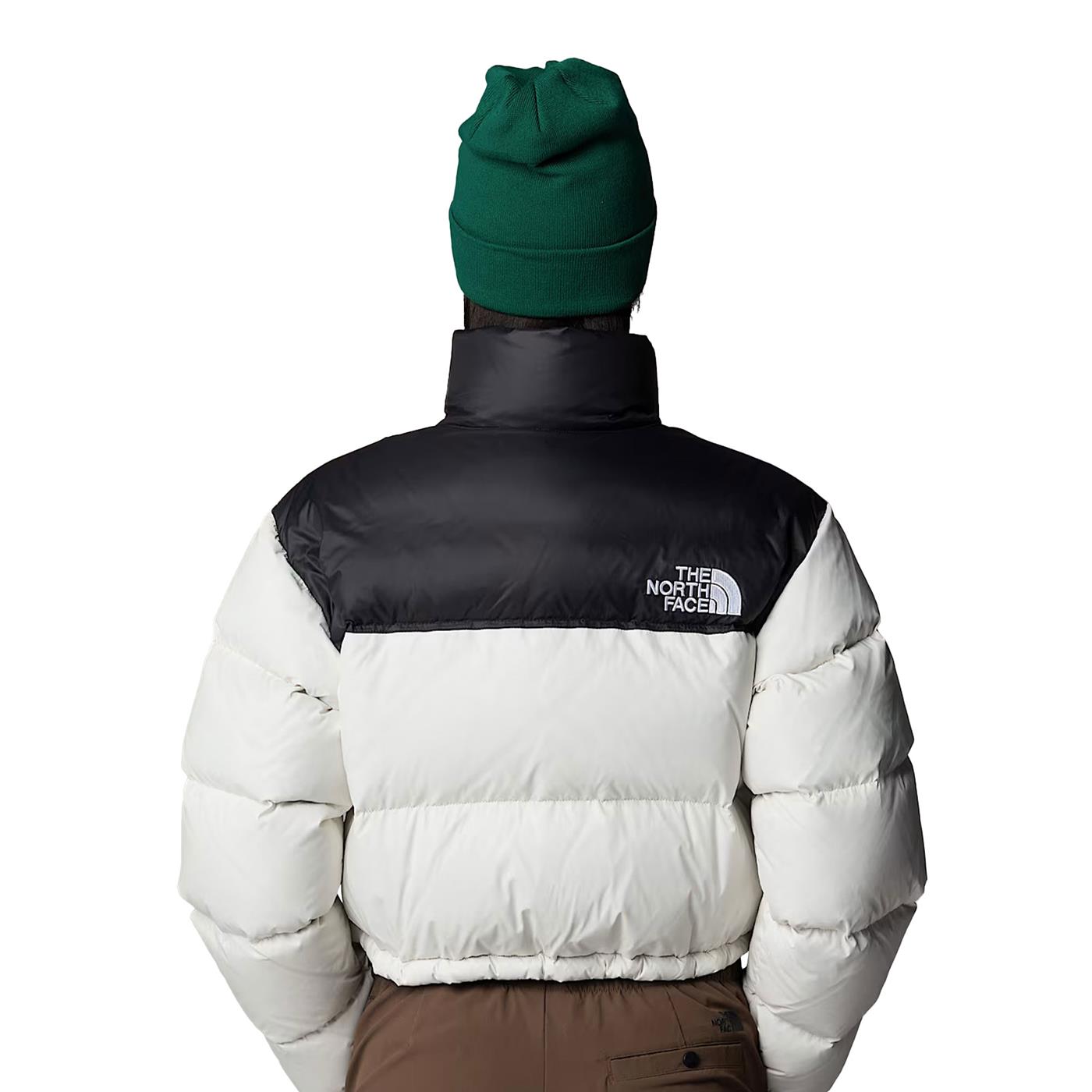 The North Face Nuptse Short Jacket White Dune/NF Black  - NF0A5GGEROU1
