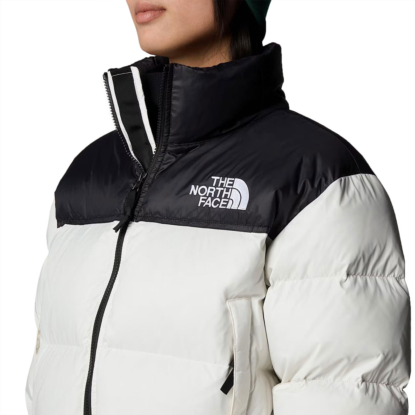 The North Face Nuptse Short Jacket White Dune/NF Black  - NF0A5GGEROU1