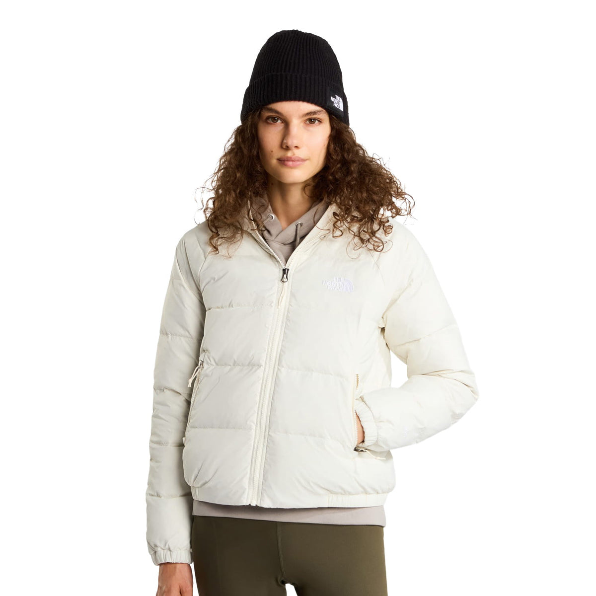 The North Face W Hydrenalite Down Hoodie Jacket White Dune  - NF0A5GGGQLI1