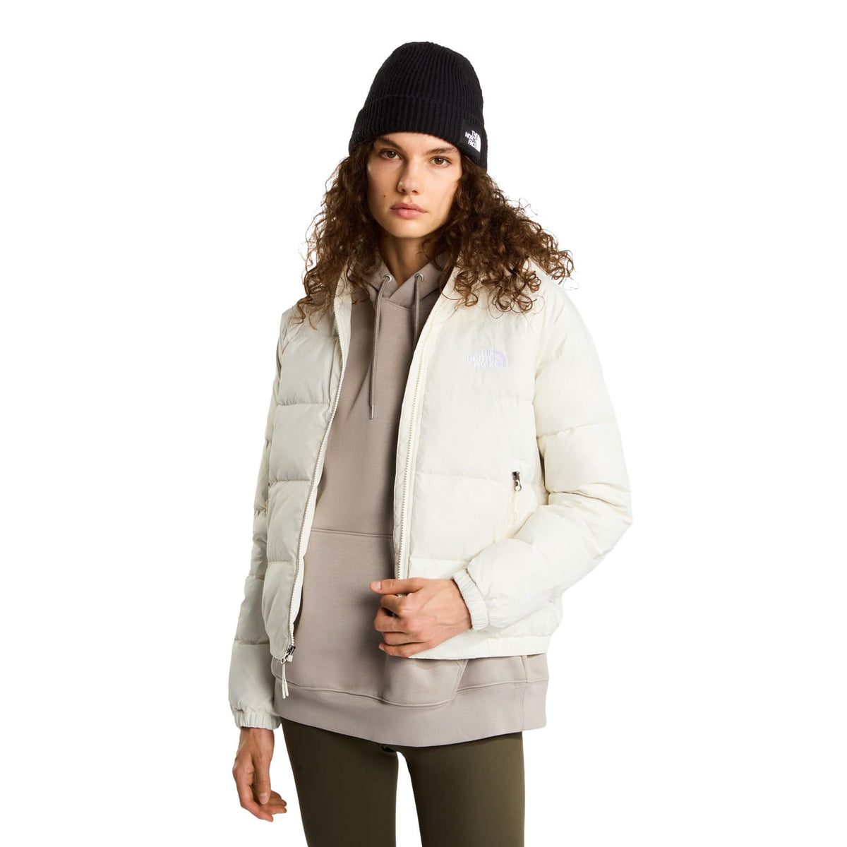 The North Face W Hydrenalite Down Hoodie Jacket White Dune  - NF0A5GGGQLI1