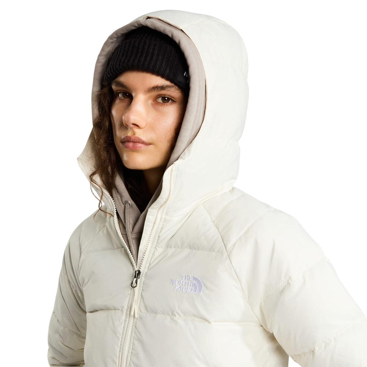 The North Face W Hydrenalite Down Hoodie Jacket White Dune  - NF0A5GGGQLI1