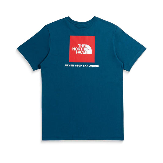 The North Face S/S Redbox Tee Midnight Petrol/TNF Red  - NF0A87NP9IW1