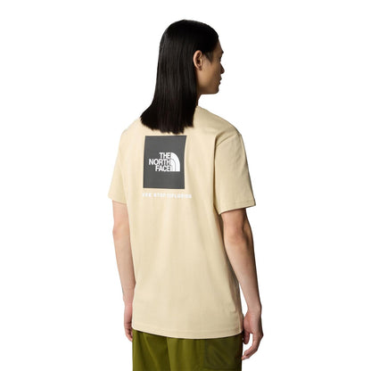 The North Face S/S Redbox Tee White Dune/Muted Pine  - NF0A87NP9IX1