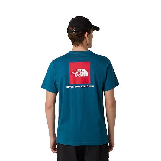 The North Face S/S Box NSE Tee Mineral Ink/TNF White  - NF0A87NPF9T1