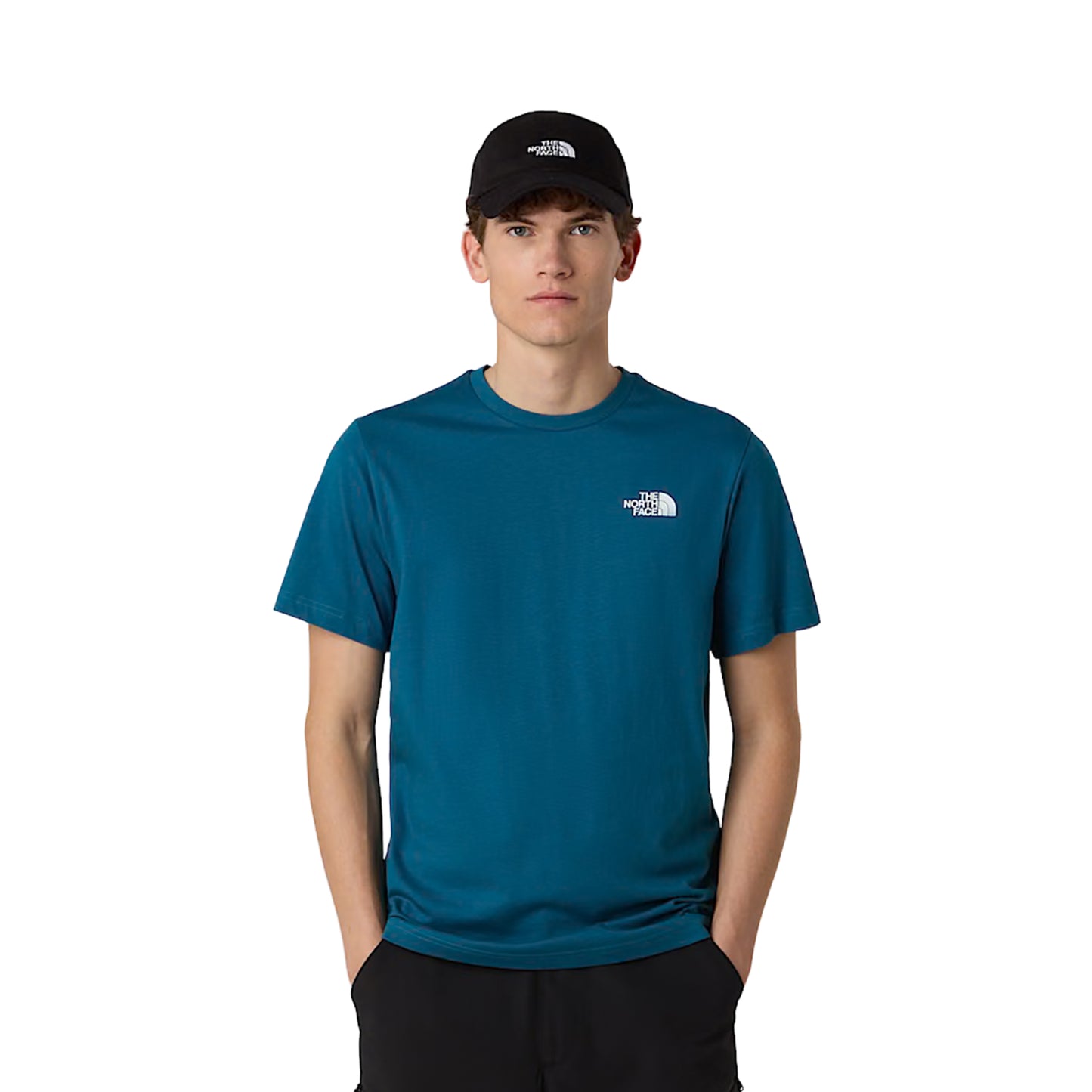 The North Face S/S Box NSE Tee Mineral Ink/TNF White  - NF0A87NPF9T1