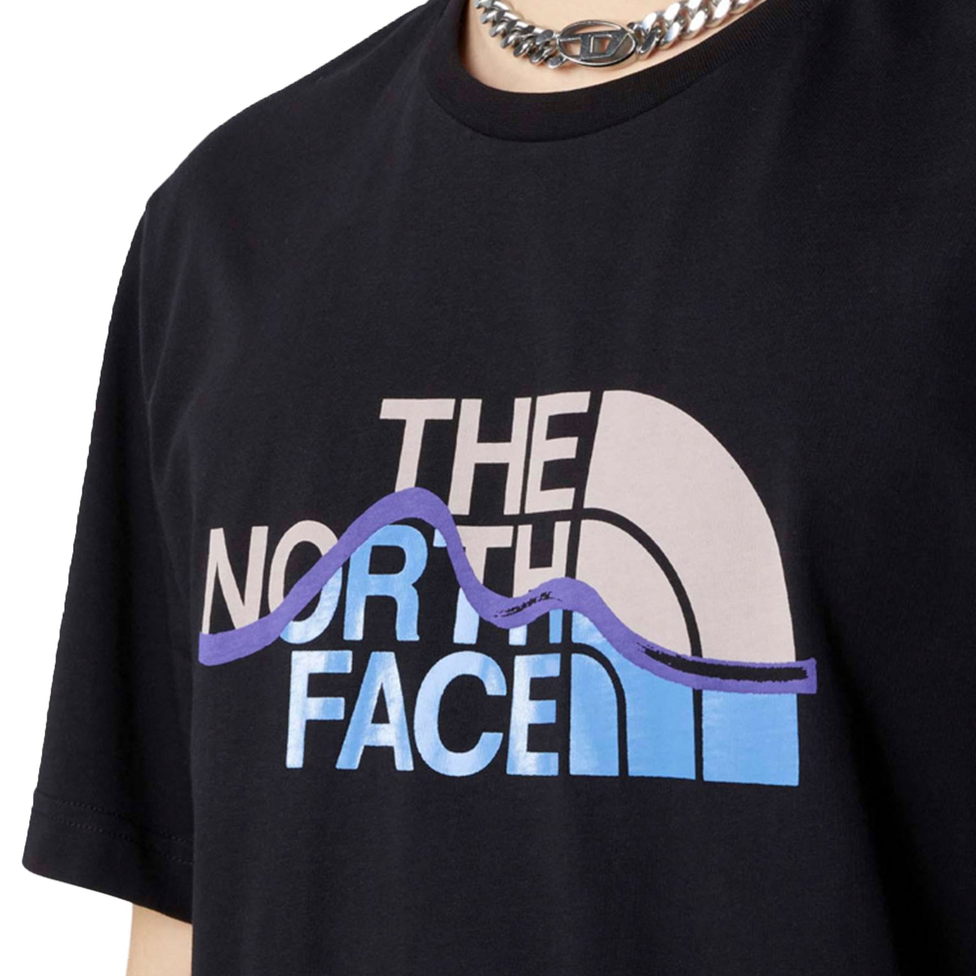 The North Face S/S Mountain Line Tee TNF Black  - NF0A87NTJK31