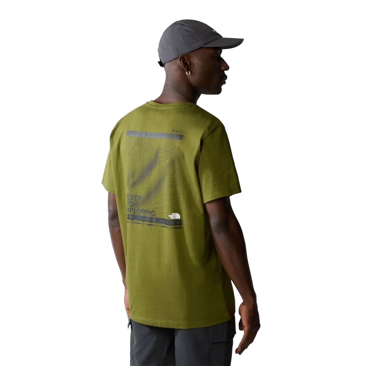 The North Face Foundation Mountain Lines Graphic Tee Forest  - NF0A8830PIB1