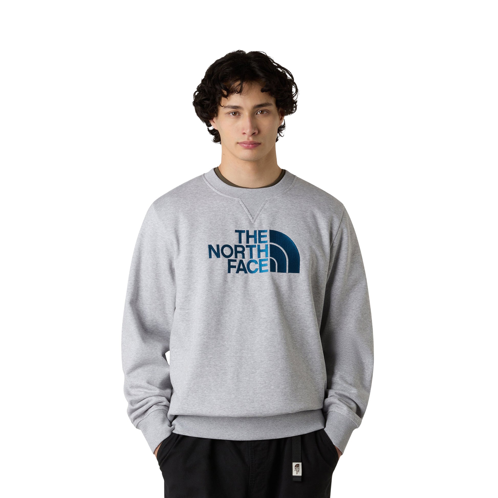 The North Face Drew Peak Crew TNF Light Grey Heather  - NF0A89EKFAO1