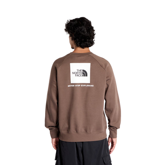The North Face Raglan Redbox Crew Smokey Brown  - NF0A89FA1OI1