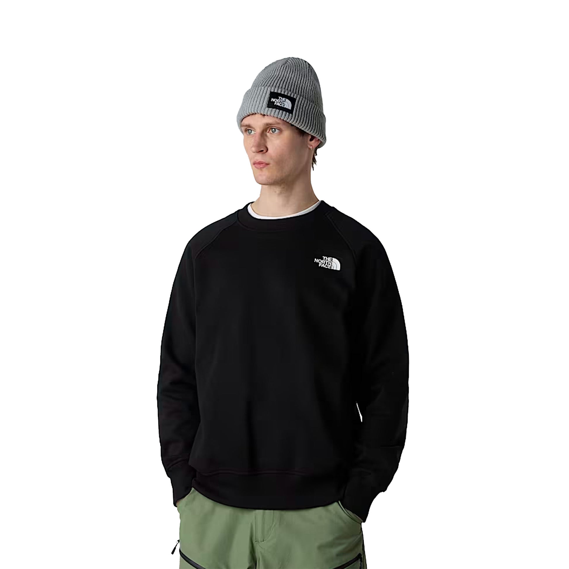 The North Face Raglan Box NSE Crew TNF Black  - NF0A89FAJK31