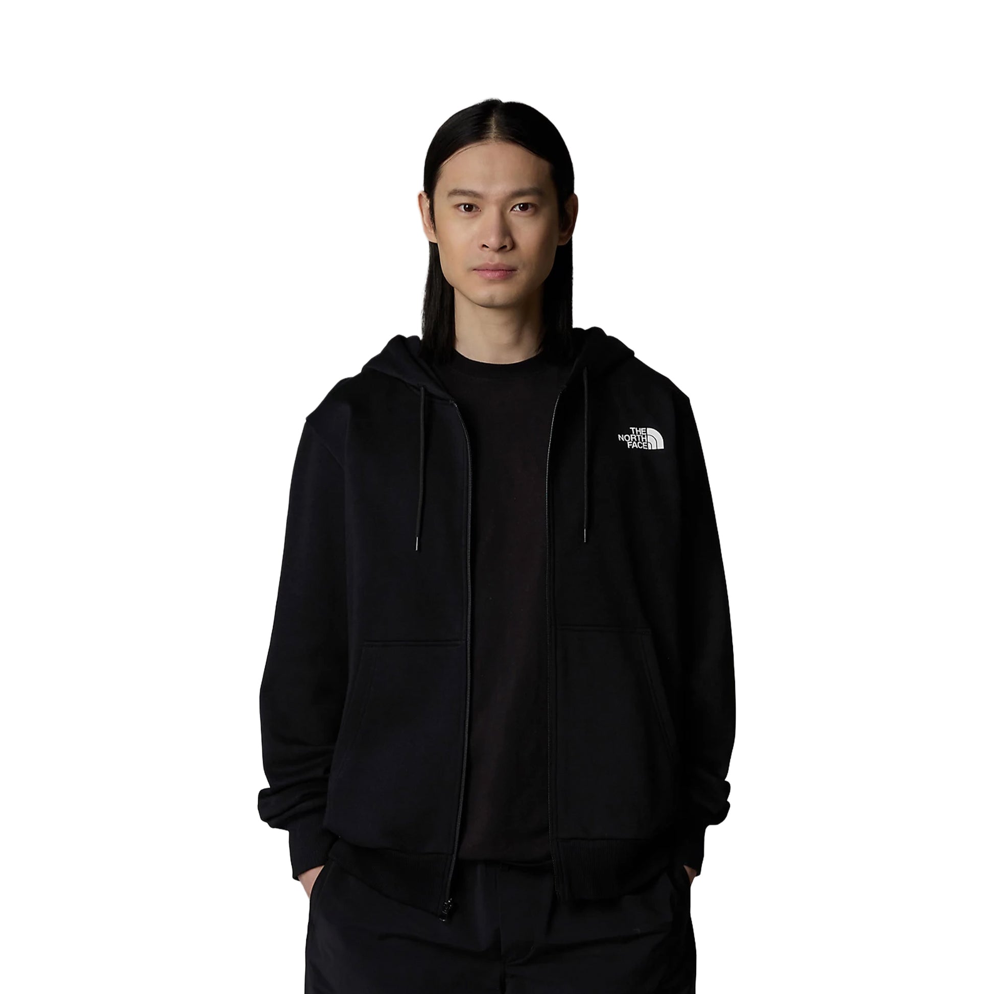 The North Face Simple Dome Full Zip Hoodie TNF Black  - NF0A89FDJK31