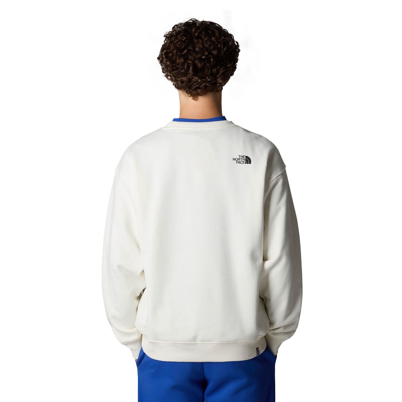 The North Face Axys Crew White Dune  - NF0A89G0QLI1