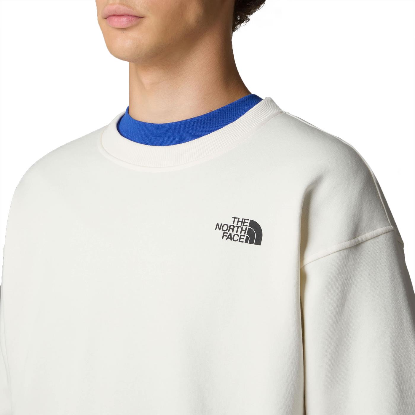 The North Face Axys Crew White Dune  - NF0A89G0QLI1