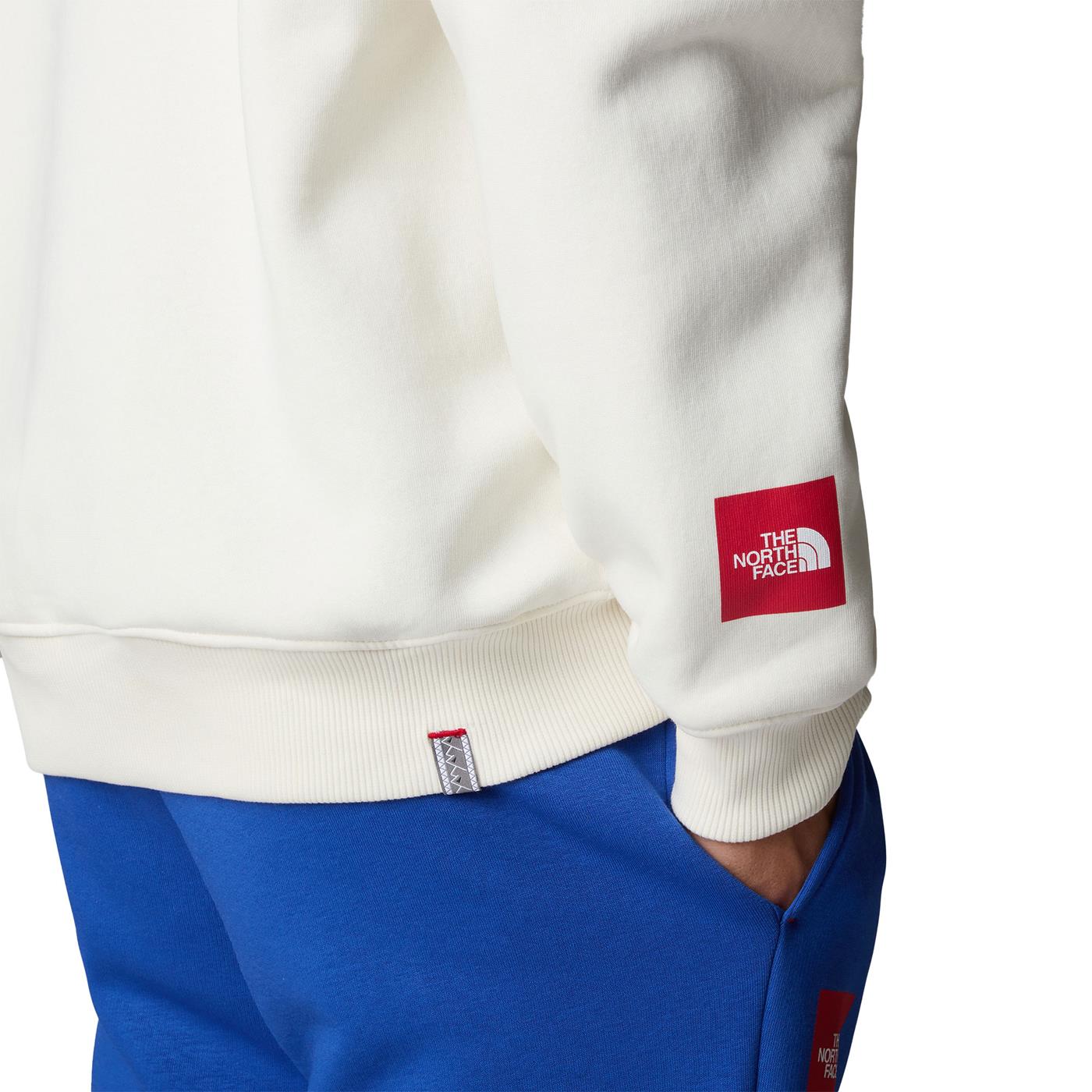 The North Face Axys Crew White Dune  - NF0A89G0QLI1