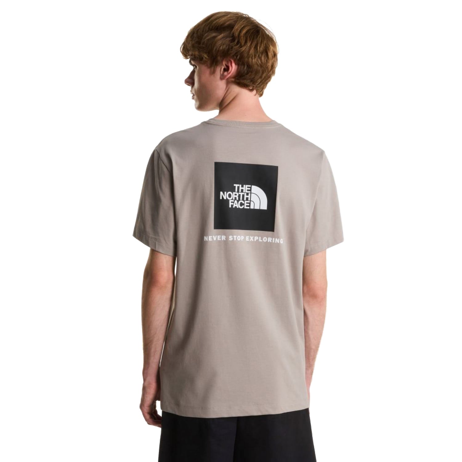 The North Face Evolution Box NSE Regular SS Tee Stone Slab  - NF0A8B6K2MB1