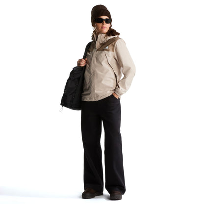 The North Face W Antora Rain Jacket Timeless Taupe/Garnet  - NF0A8BKDSN41