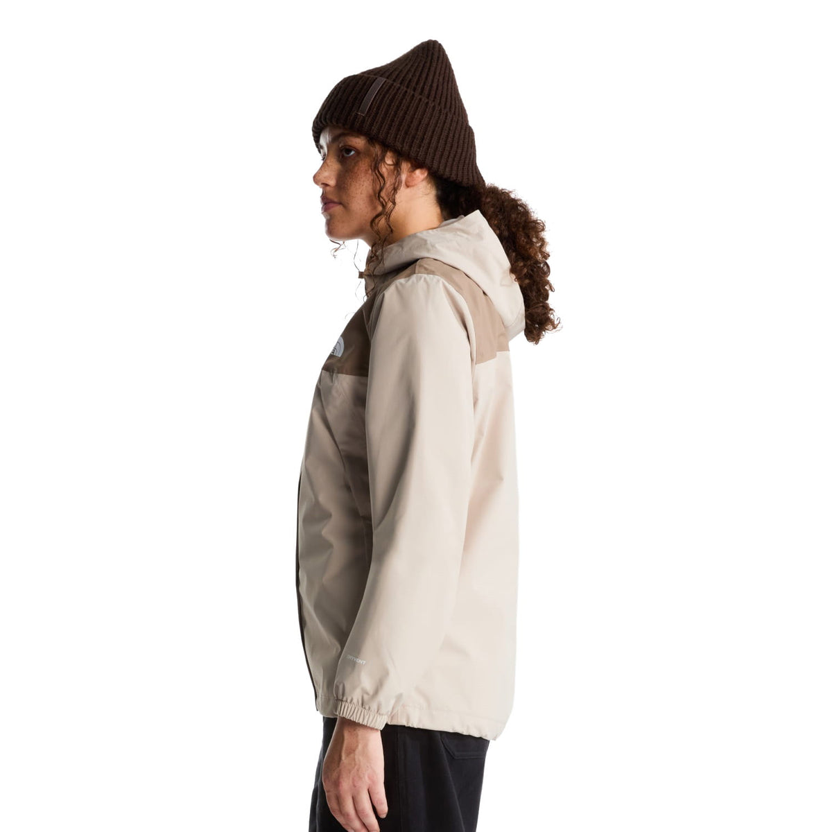 The North Face W Antora Rain Jacket Timeless Taupe/Garnet  - NF0A8BKDSN41