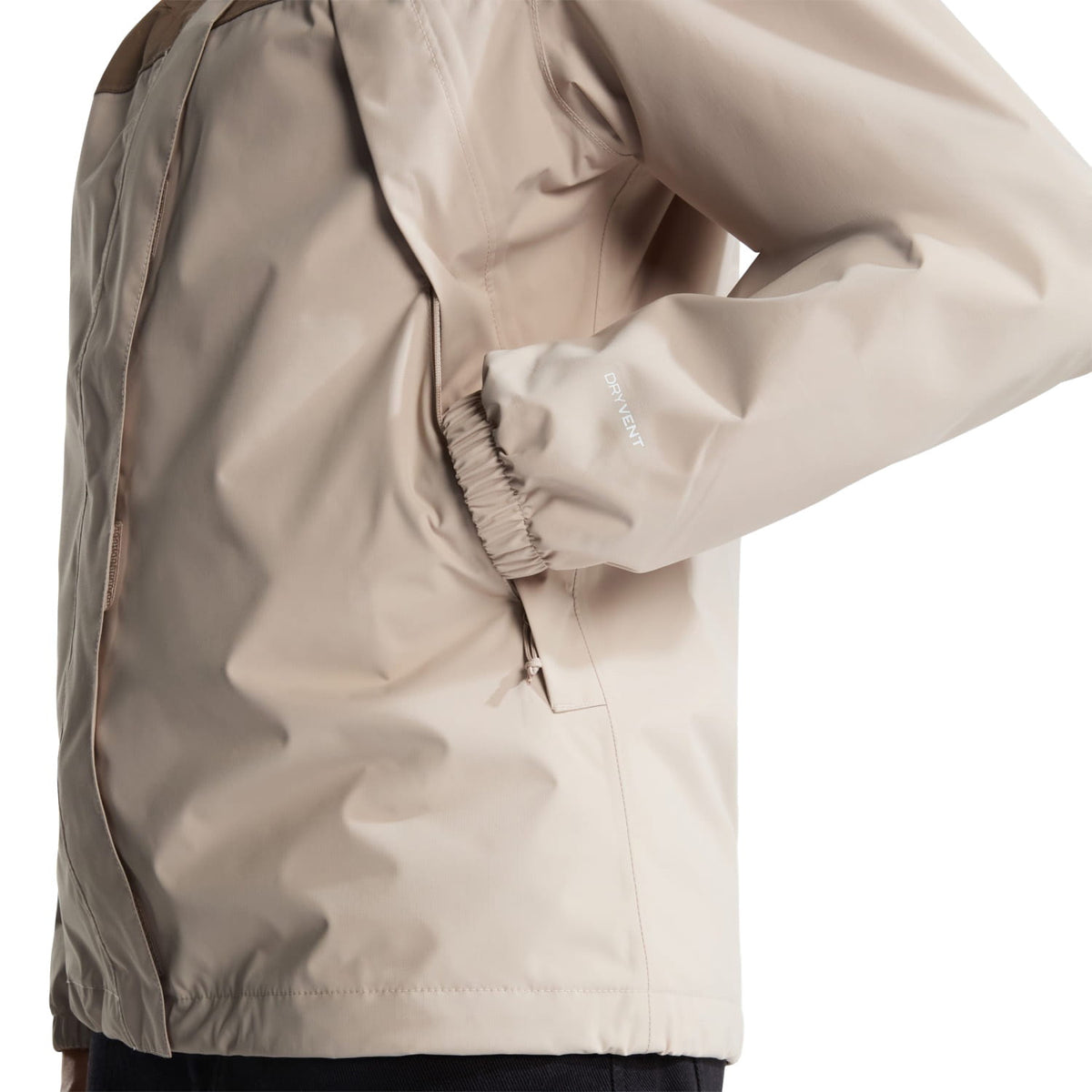 The North Face W Antora Rain Jacket Timeless Taupe/Garnet  - NF0A8BKDSN41