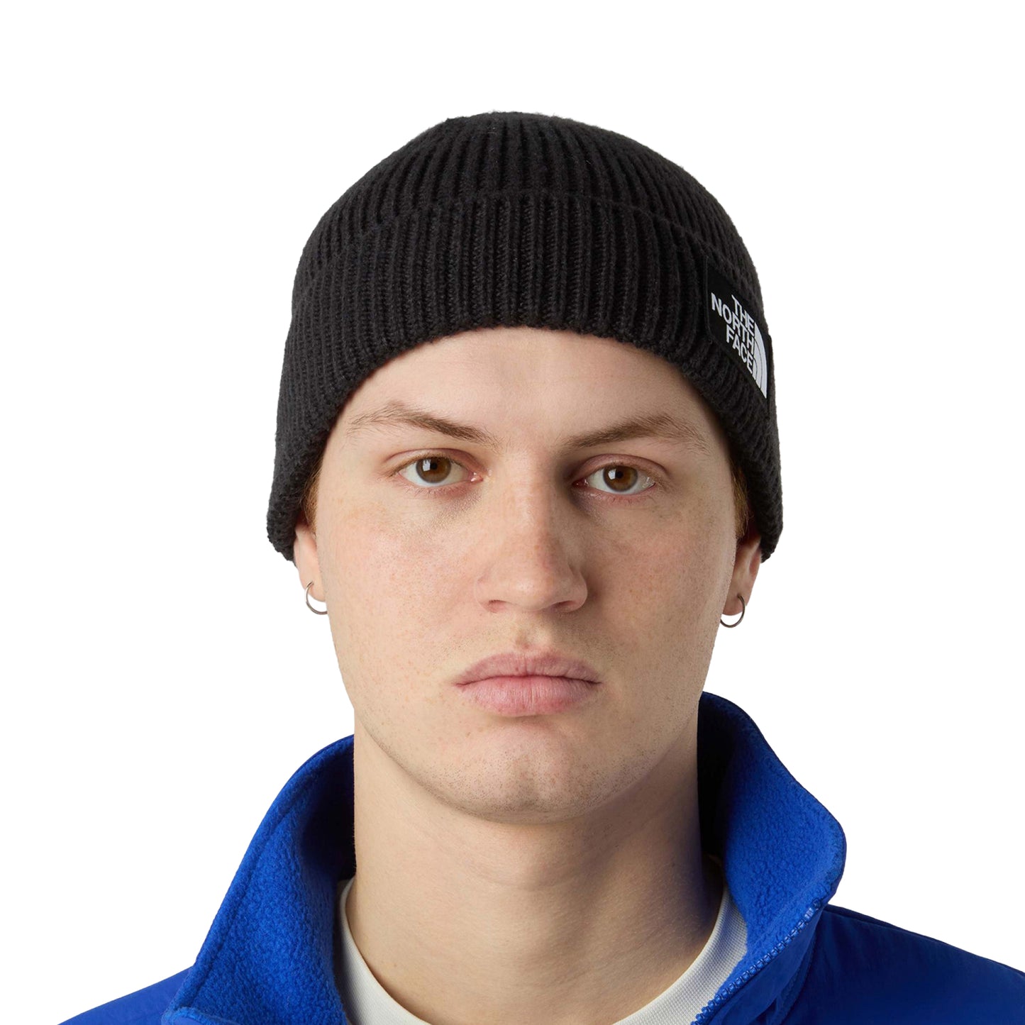 The North Face Logo Box Cuffed Beanie TNF Black  - NF0A8CHEJK31