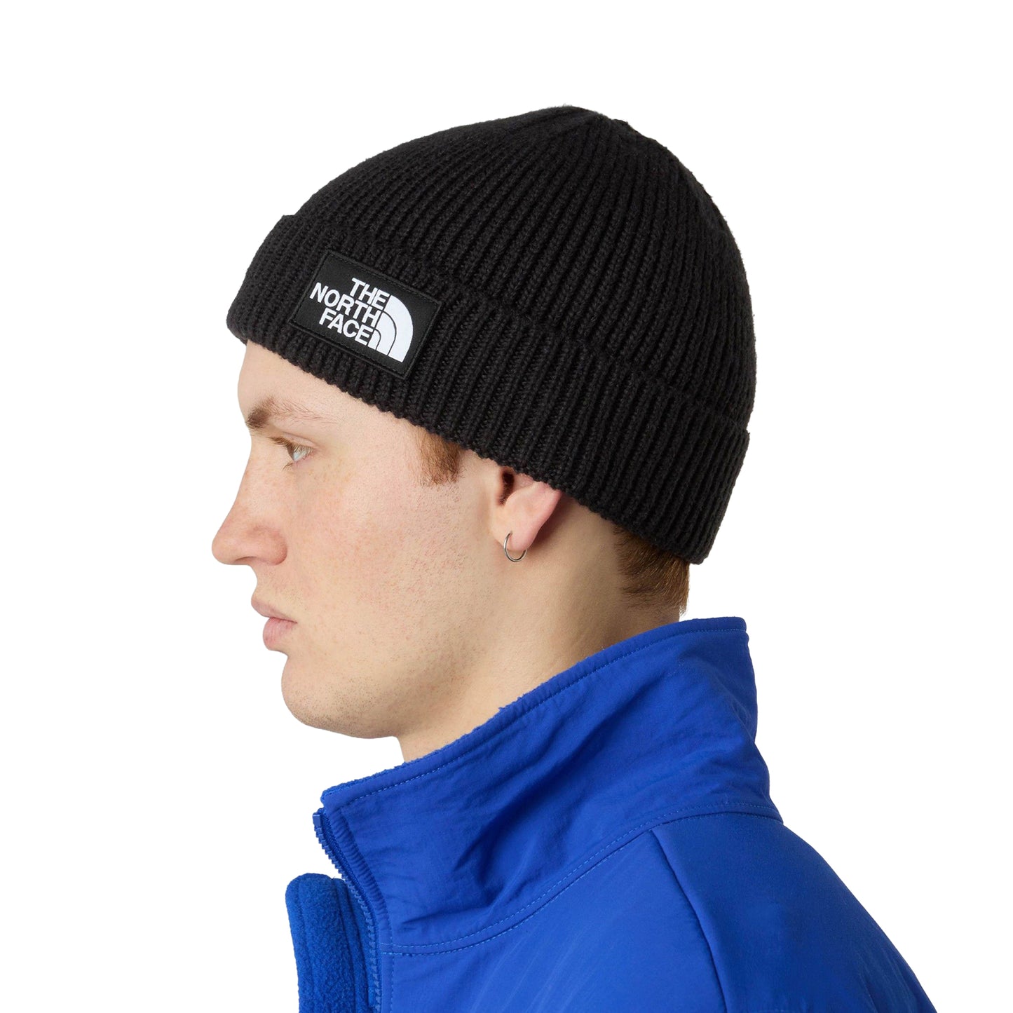 The North Face Logo Box Cuffed Beanie TNF Black  - NF0A8CHEJK31