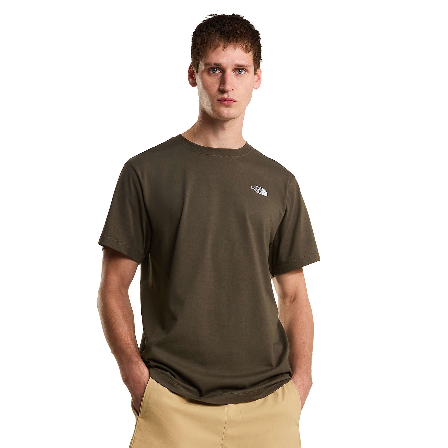 The North Face Evolution Simple Dome Regular SS Tee Taupe  - NF0A8CZ221L1