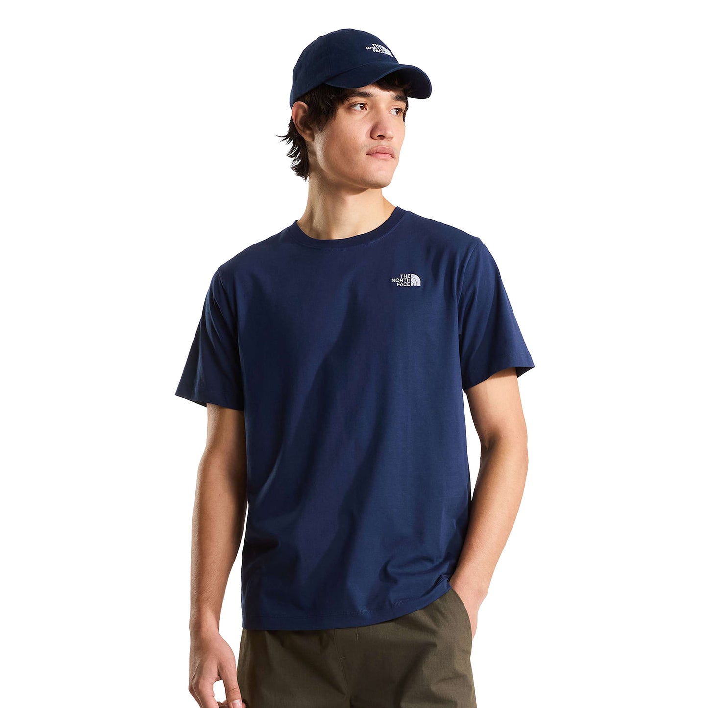 The North Face Evolution Simple Dome Regular SS Tee Navy  - NF0A8CZ28K21