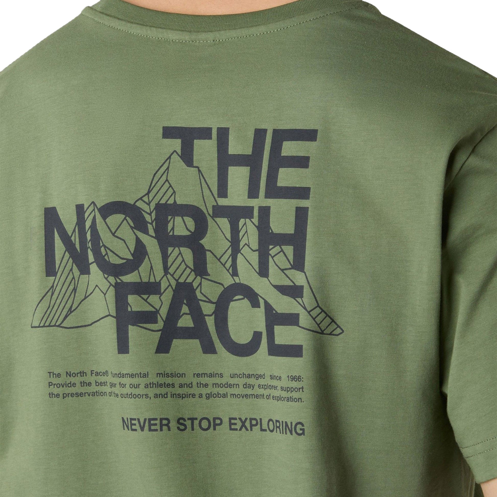The North Face Mountain Sketch SS Tee Bark Mist  - NF0A8EE8BO91