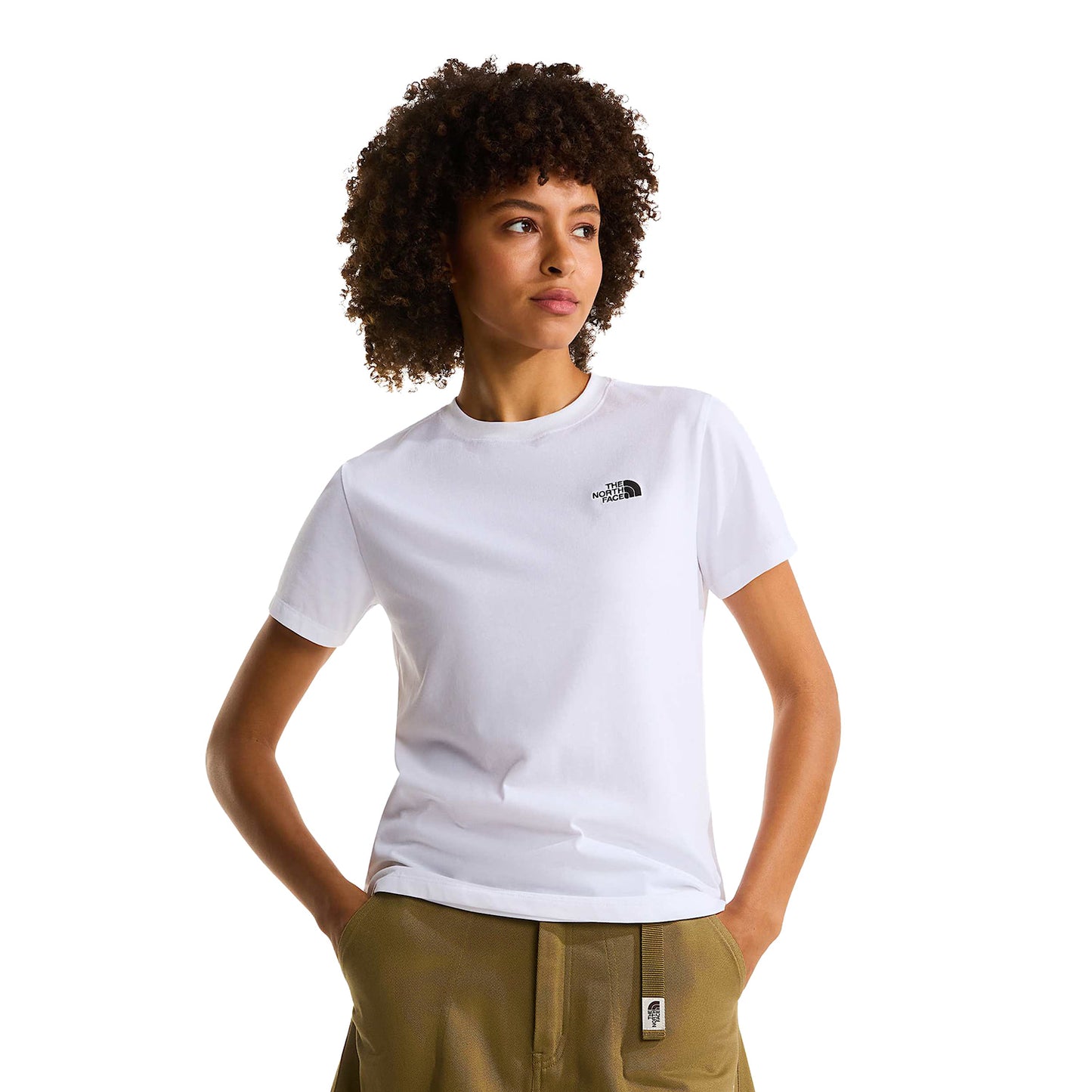The North Face W Evolution Simple Dome Slim SS Tee TNF White  - NF0A8FX7FN1