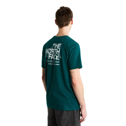 The North Face Mountain Sketch Regular SS Tee Pacific Teal  - NF0A8GUZN4J1