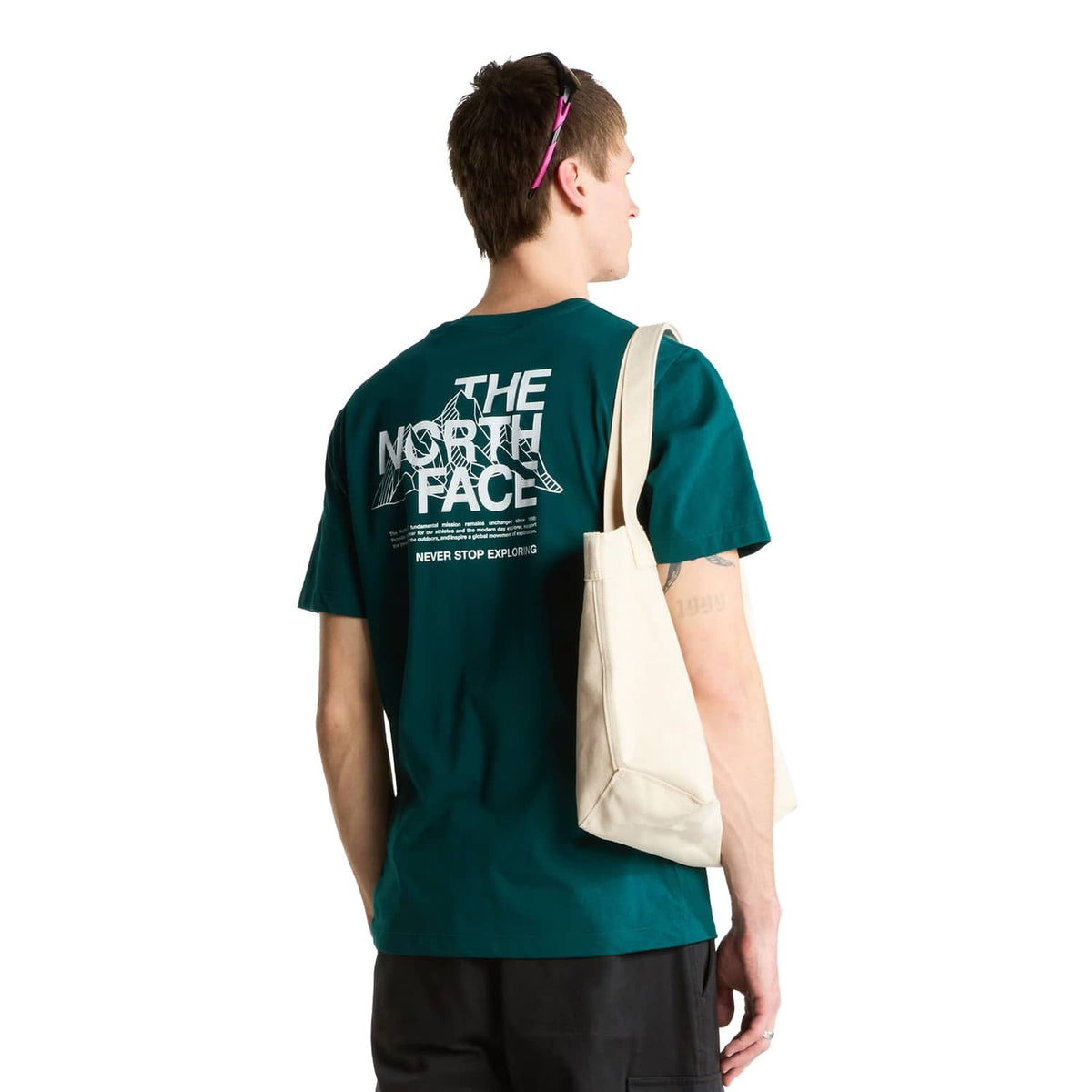 The North Face Mountain Sketch Regular SS Tee Pacific Teal  - NF0A8GUZN4J1