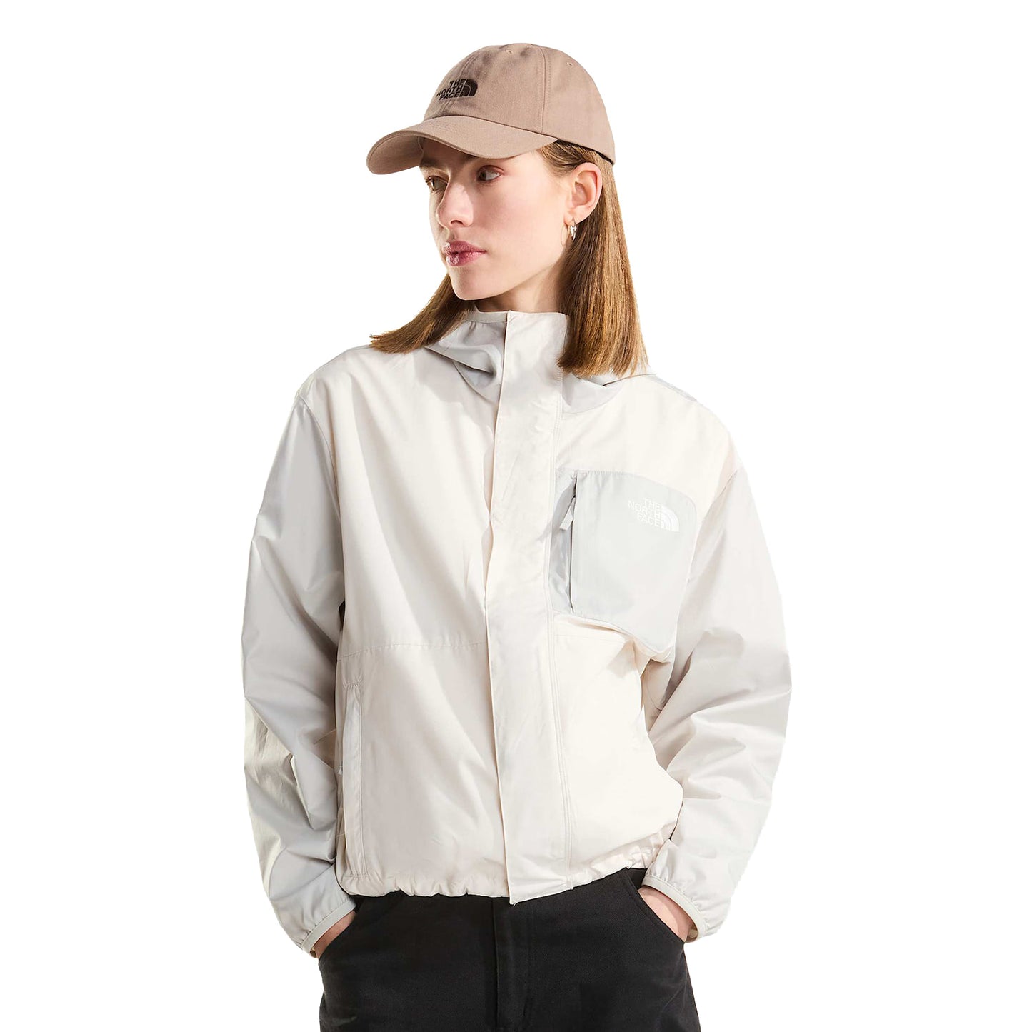 The North Face W Nuketo Wind Jacket Timeless Taupe/Garnet  - NF0A8J43SN41