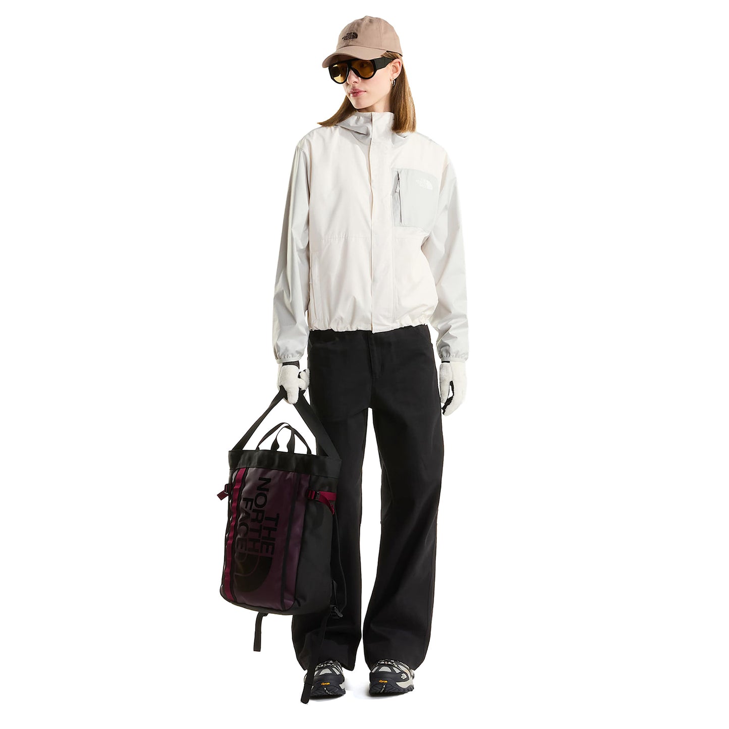 The North Face W Nuketo Wind Jacket White Dune/Cumulus Cloud  - NF0A8J43TBH1