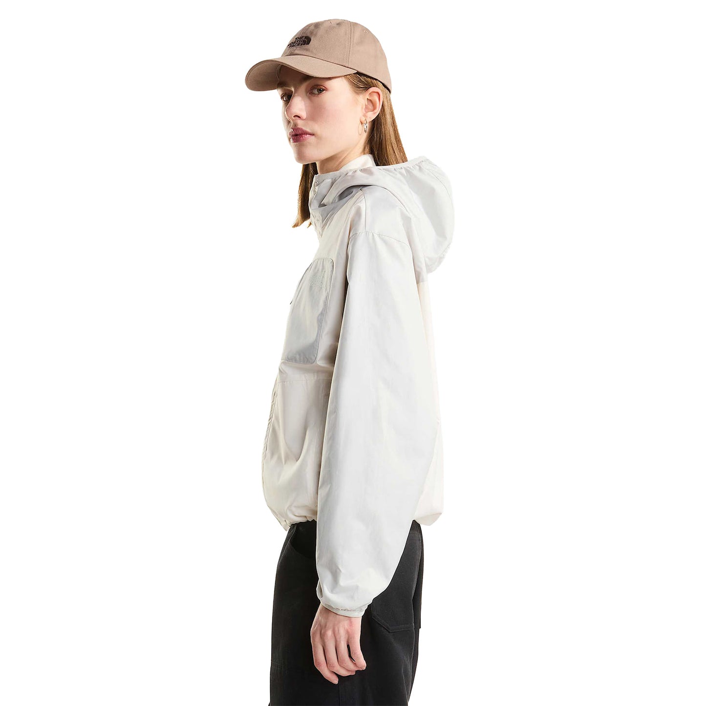 The North Face W Nuketo Wind Jacket White Dune/Cumulus Cloud  - NF0A8J43TBH1