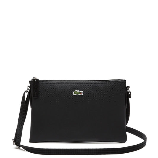 Lacoste L.12.12 Flat Purse W/ Strap Black  - NF1887PO-000