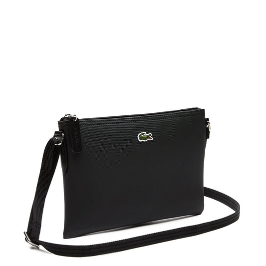 Lacoste L.12.12 Flat Purse W/ Strap Black  - NF1887PO-000