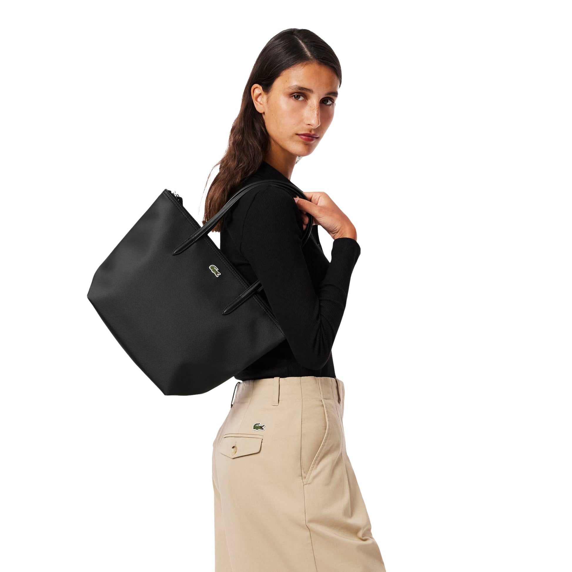 Lacoste Small L.12.12 Concept Tote Black  - NF2037PK-000