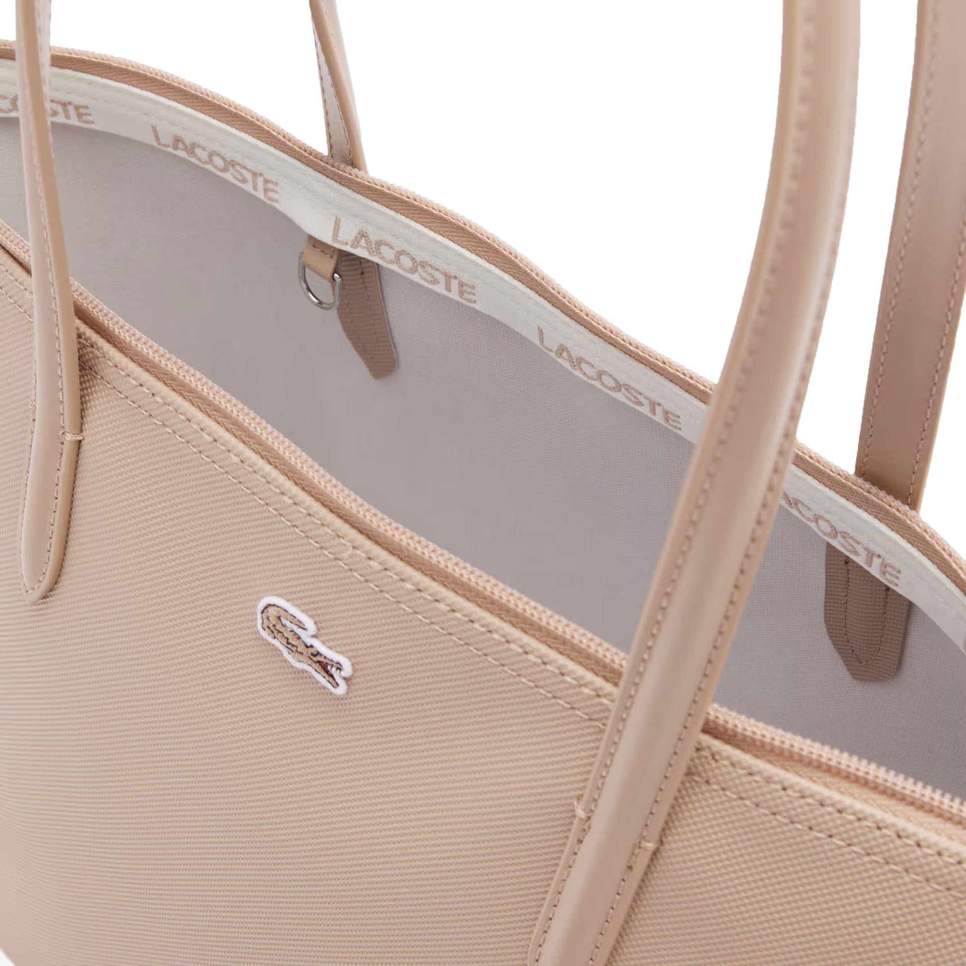 Lacoste Small L.12.12 Concept Tote Simply Taupe  - NF2037PK-Q47