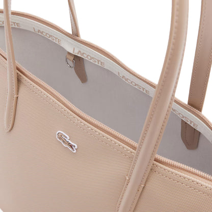 Lacoste Small L.12.12 Concept Tote Simply Taupe  - NF2037PK-Q47