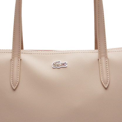 Lacoste Small L.12.12 Concept Tote Simply Taupe  - NF2037PK-Q47