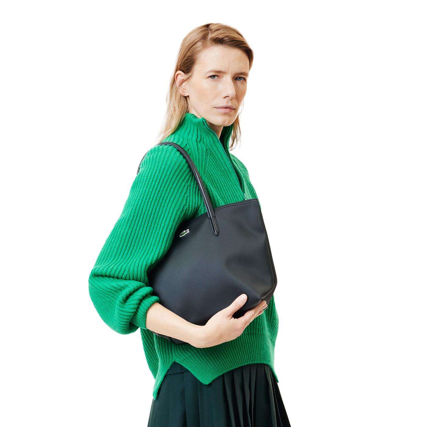 Lacoste L.12.12 Concept Small Zipped Tote Black  - NF2037PO-000