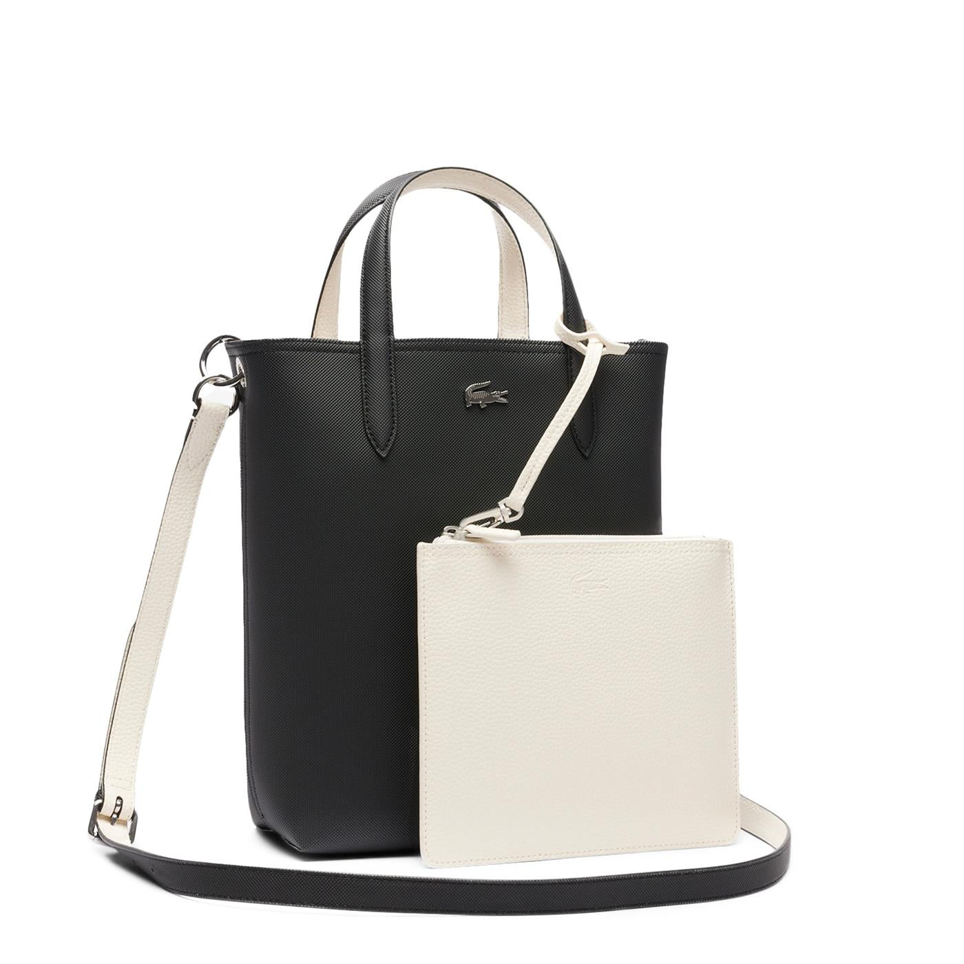 Lacoste Vertical Shopping Bag Black/Flour  - NF2991AA-M66